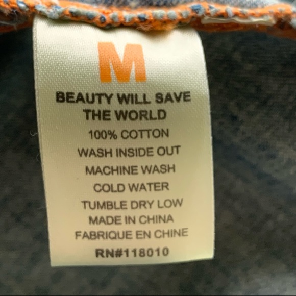 Embroidered and Screen Printed Denim Long Sleeve - Picture 9 of 16